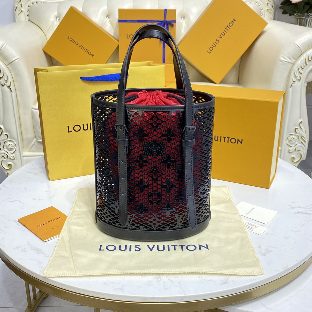 #m20352 l**is V*t*n monogram lace bucket pm bag