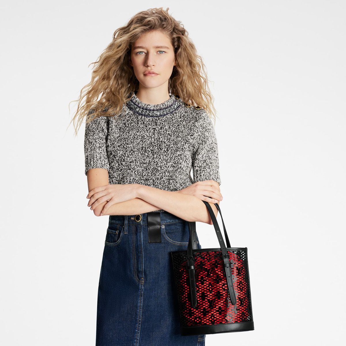 #m20352 l**is V*t*n monogram lace bucket pm bag