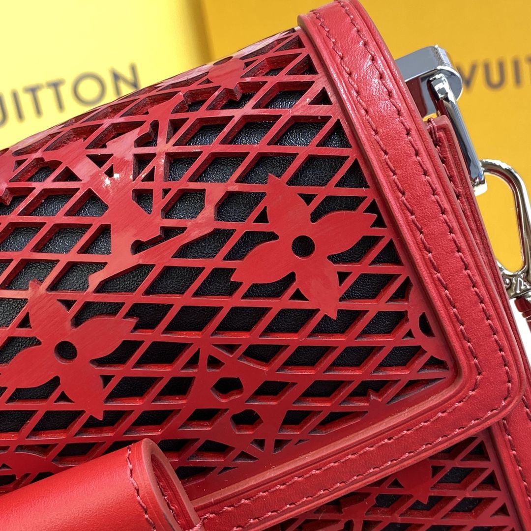 #m20359 l**is V*t*n monogram lace dauphine mini handbag