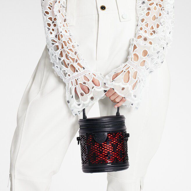 #m20363 l**is V*t*n monogram lace bucket pm bag