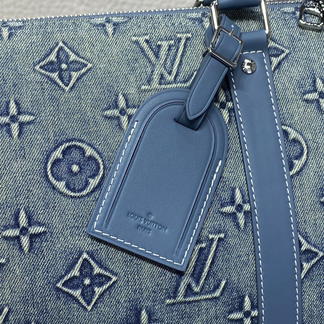 #m22532 l**is V*t*n monogram denim keepall bandoulière 50