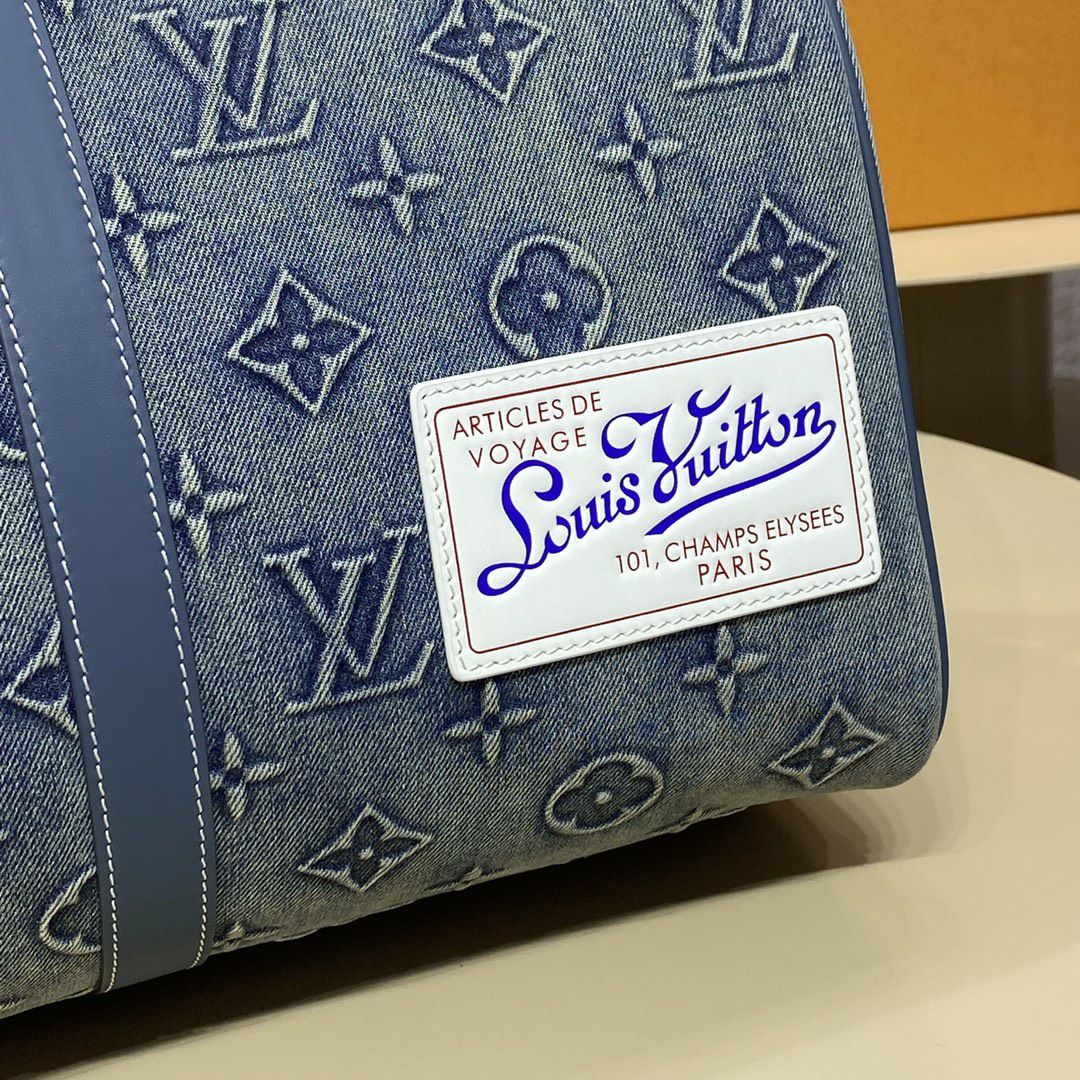 #m22532 l**is V*t*n monogram denim keepall bandoulière 50