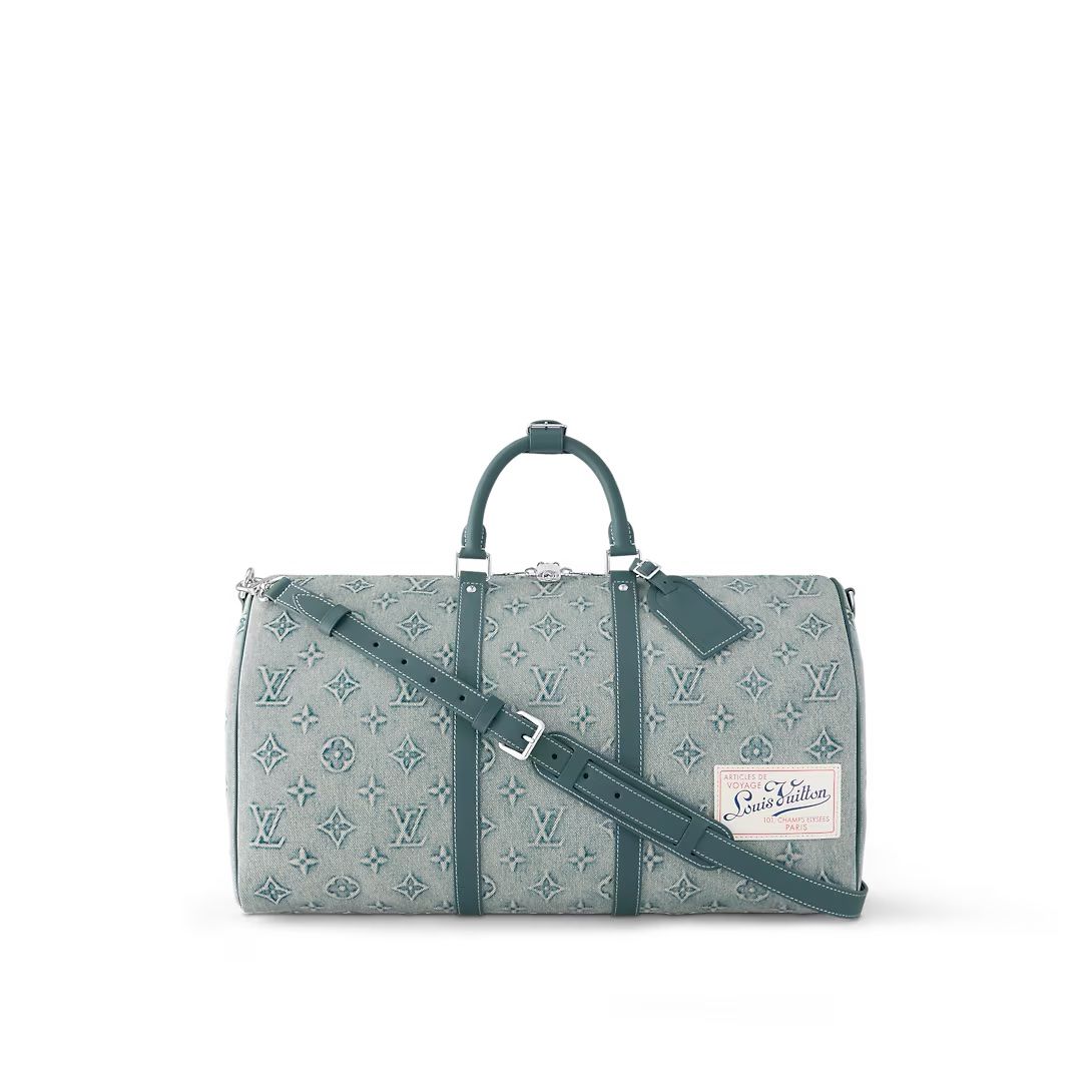 #m22532 l**is V*t*n monogram denim keepall bandoulière 50
