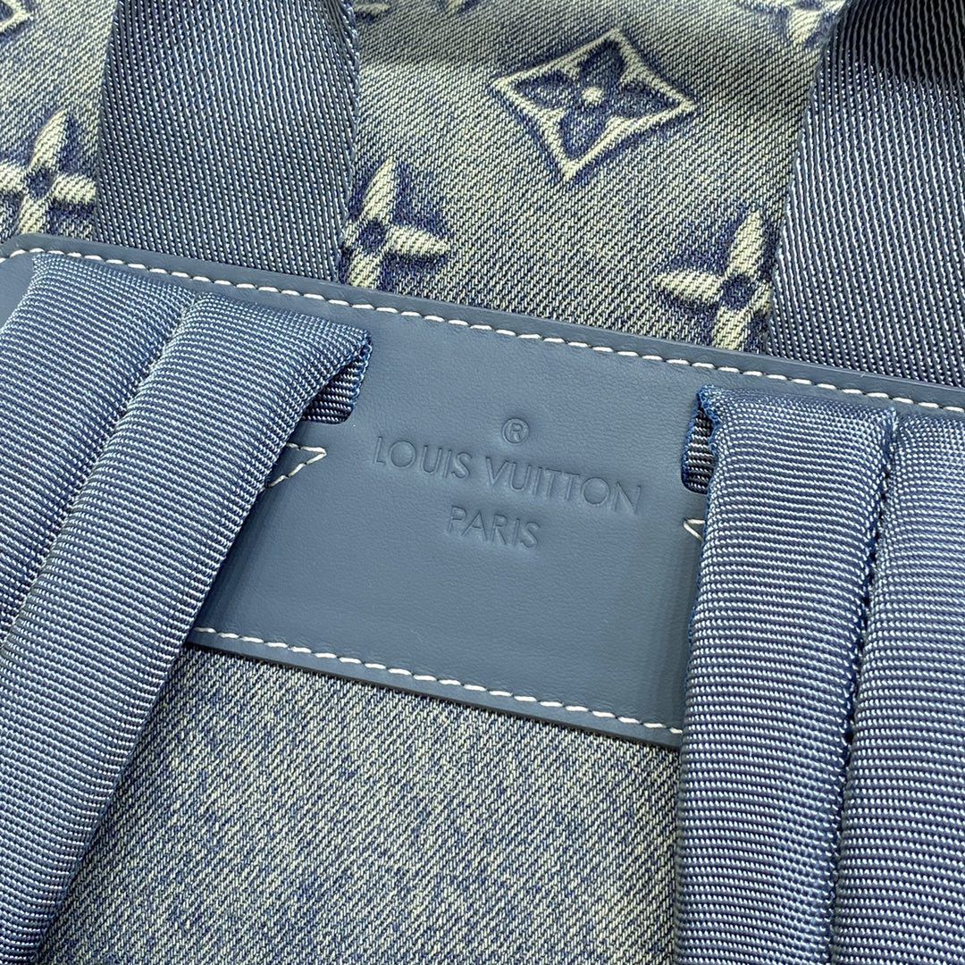 #m22534 l**is V*t*n monogram denim montsouris backpack
