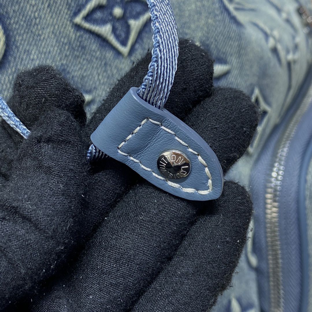 #m22534 l**is V*t*n monogram denim montsouris backpack