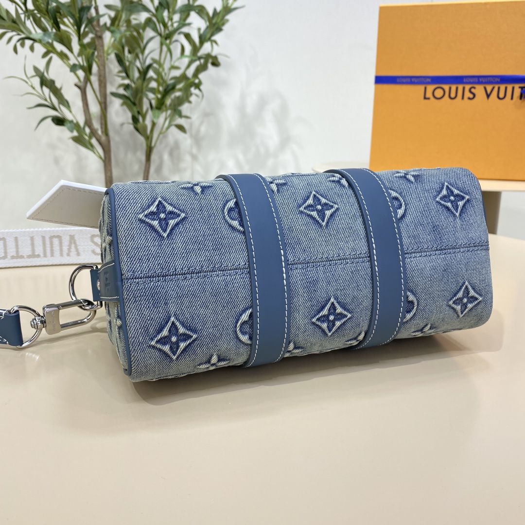 #m22762 l**is V*t*n monogram denim keepall bandoulière 25