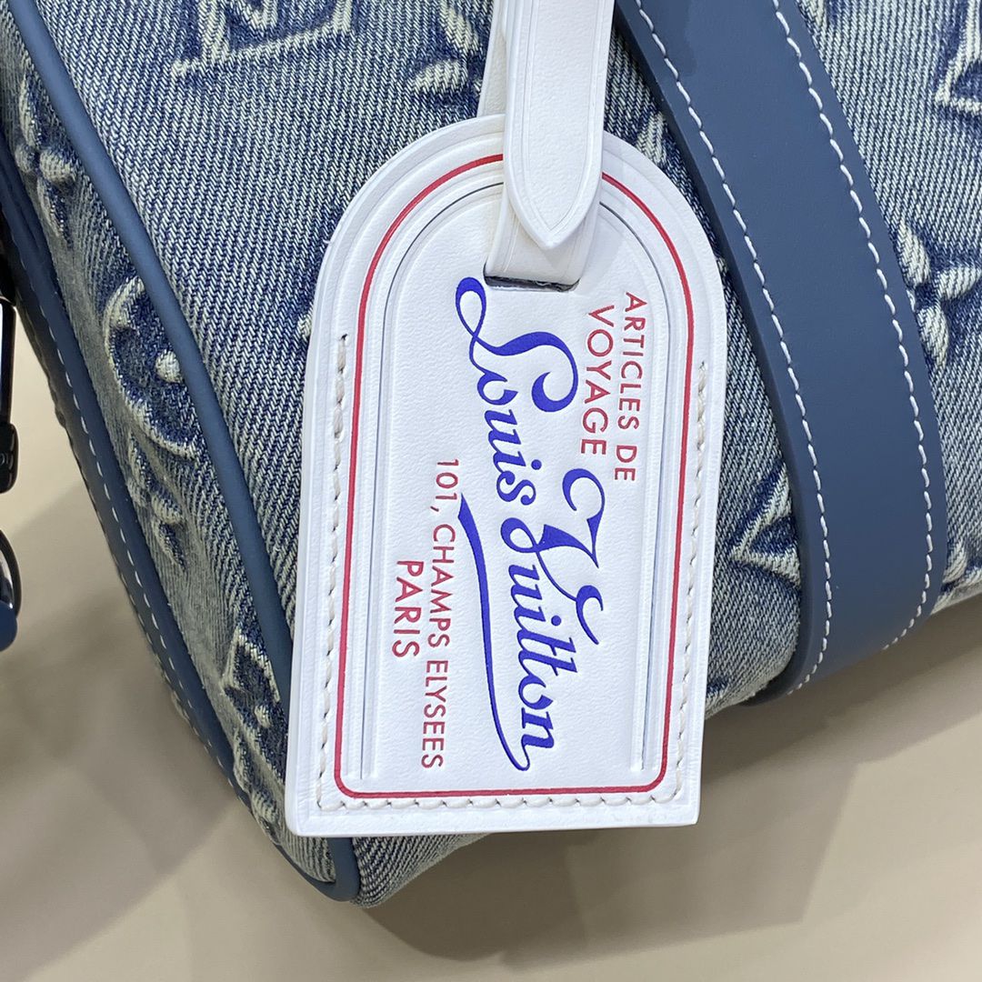 #m22762 l**is V*t*n monogram denim keepall bandoulière 25