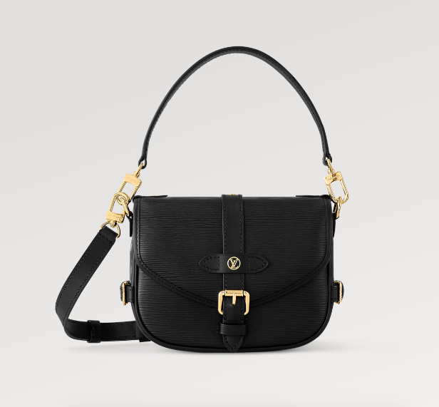 m23469 l**is V*t*n epi leather saumur bb black