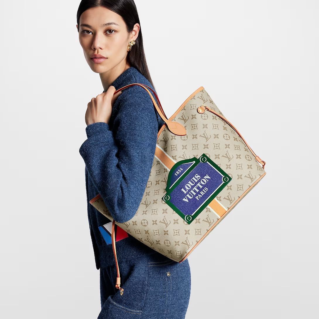 #m23501 l**is V*t*n paris neverfull mm tote bag