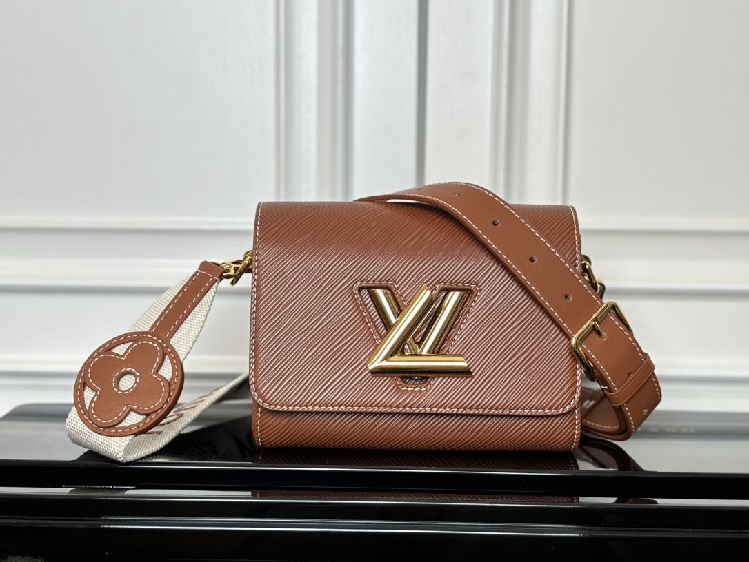 m24758 l**is V*t*n twist epi traveler handbag pm-brown