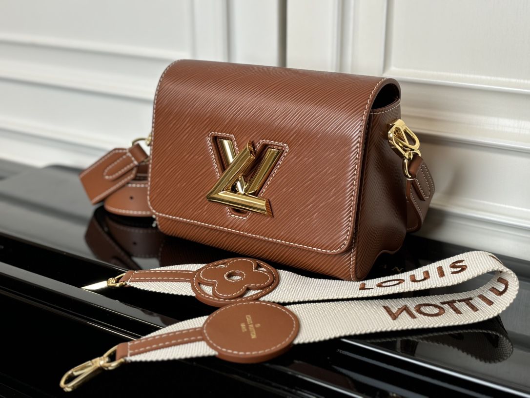 m24758 l**is V*t*n twist epi traveler handbag pm-brown