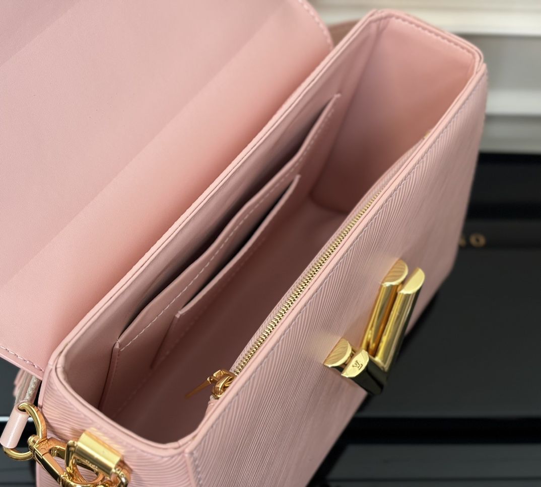 m24758 l**is V*t*n twist epi traveler handbag pm-pink
