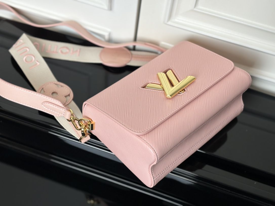 m24758 l**is V*t*n twist epi traveler handbag pm-pink