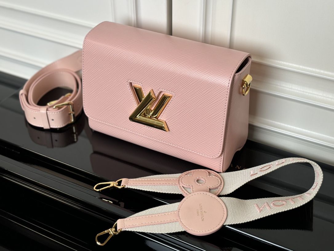 m24758 l**is V*t*n twist epi traveler handbag pm-pink