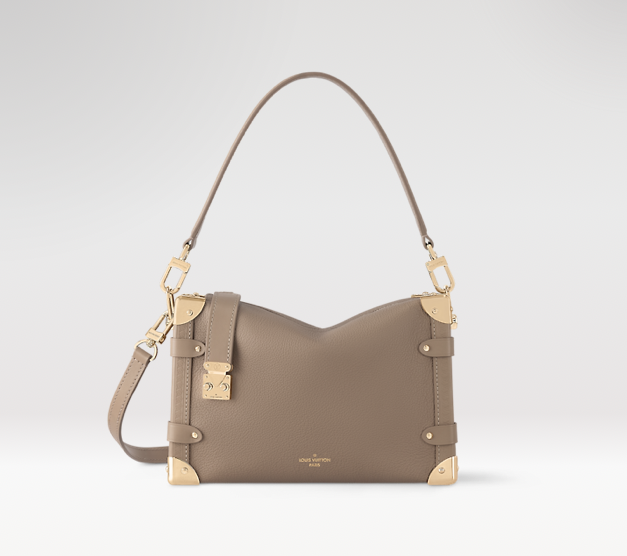 #m25072 l**is V*t*n monogram side trunk mm bag-taupe