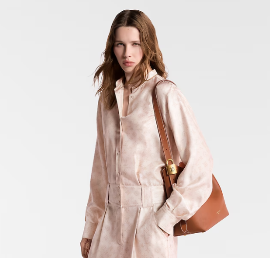 m25354 l**is V*t*n leather low key hobo pm bag_brown