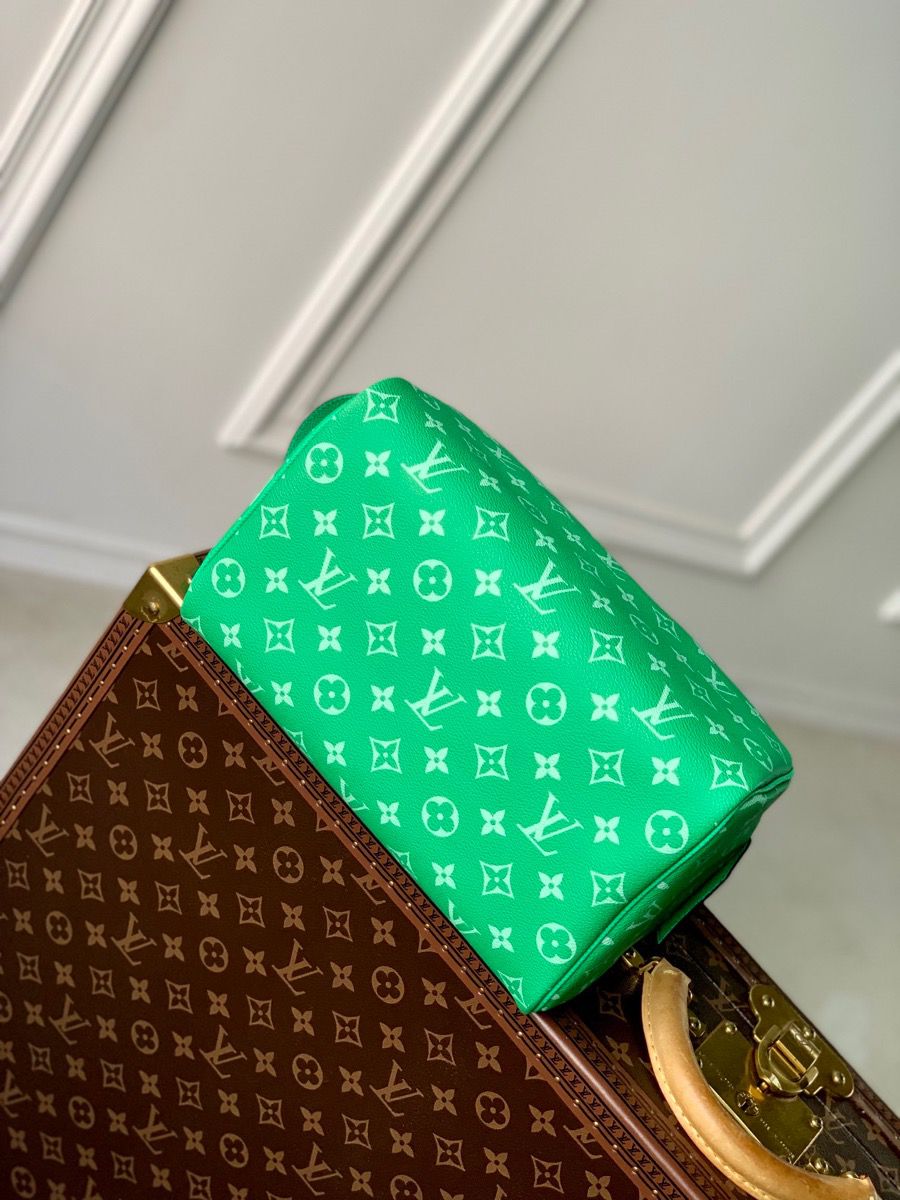 m31013 l**is V*t*n monogram canvas taigarama dopp kit green