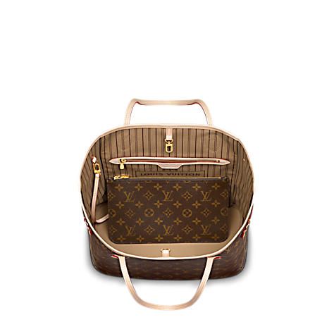 #m40995 l**is V*t*n 2015 monogram neverfull mm with pochette-beige