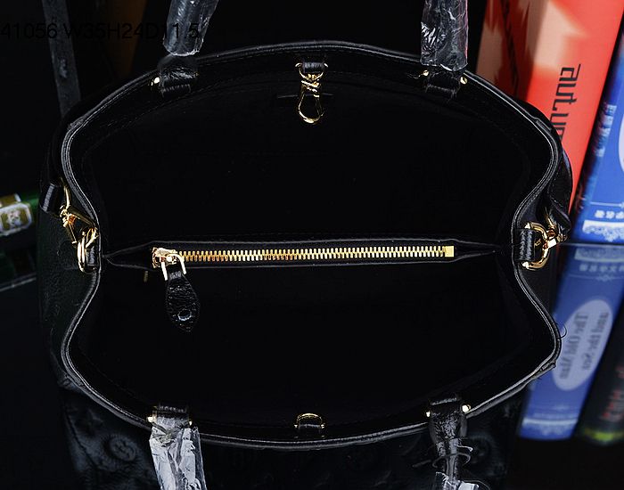 #m41050 l**is V*t*n 2014 monogram canvas montaigne bag bb- black