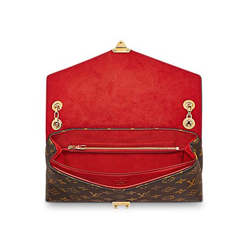 m41200 l**is V*t*n 2014 pallas chain aurore shoulder bag-red