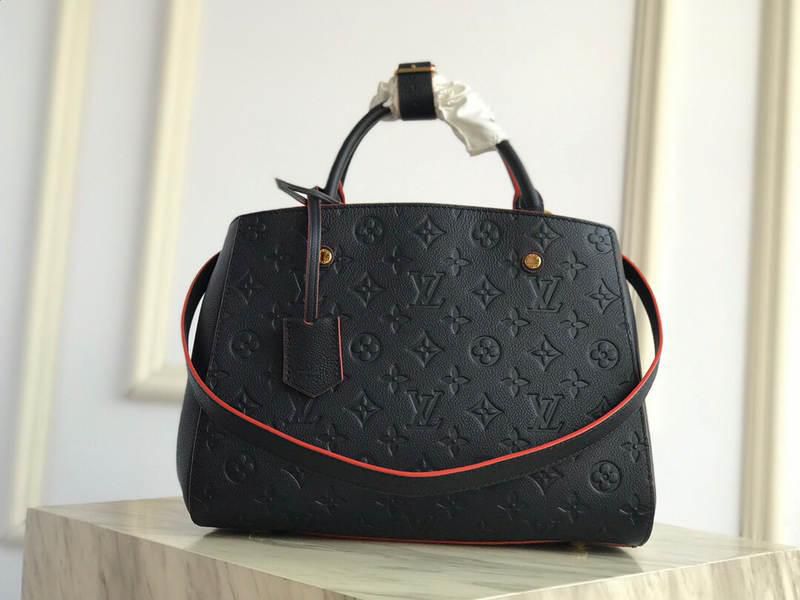 #m42746 l**is V*t*n monogram empreinte montaigne mm-marine rouge
