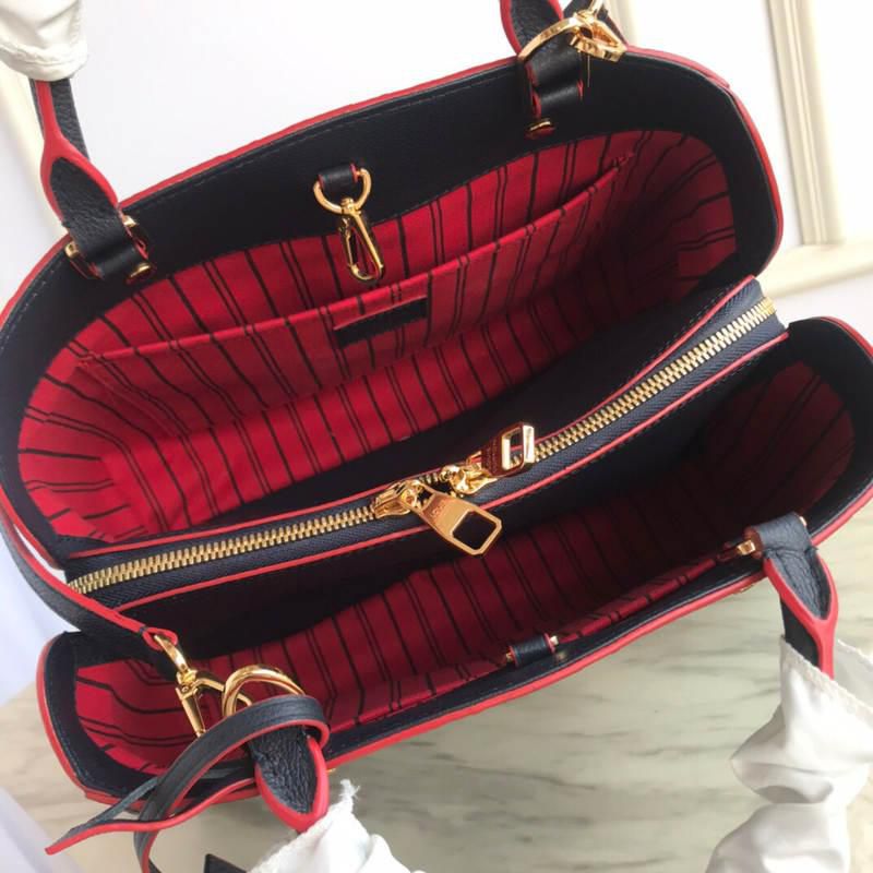 #m42746 l**is V*t*n monogram empreinte montaigne mm-marine rouge