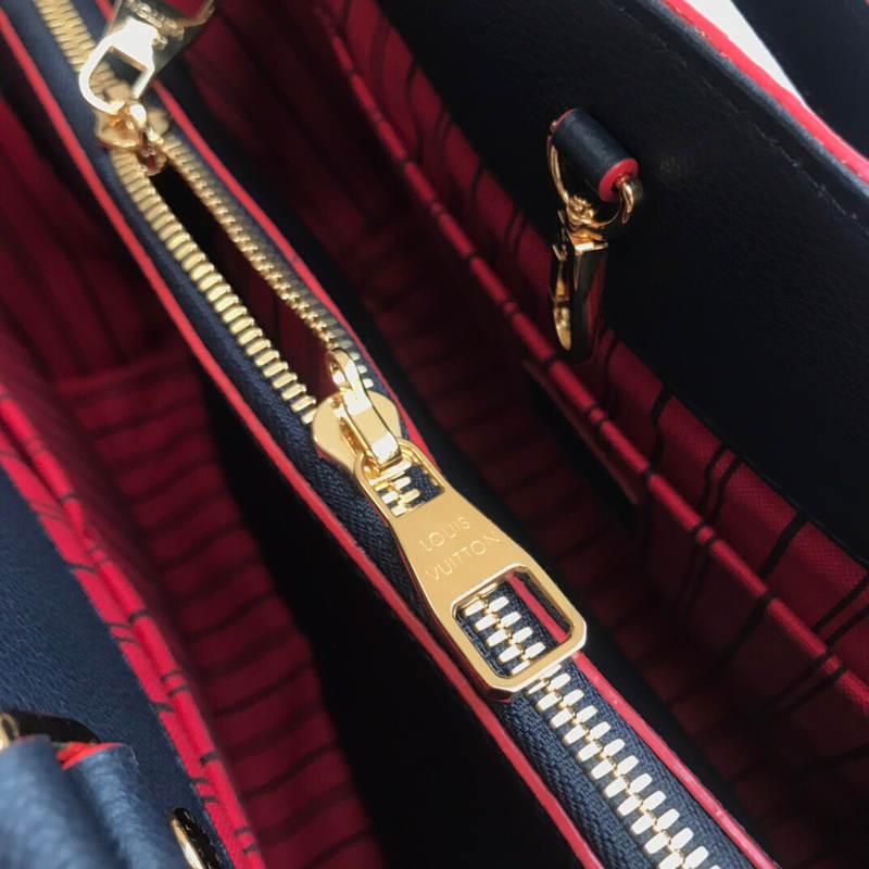 #m42746 l**is V*t*n monogram empreinte montaigne mm-marine rouge