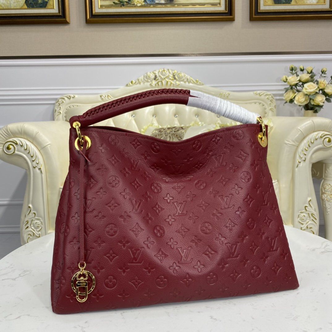 #m43257 l**is V*t*n monogram empreinte artsy mm-burgundy