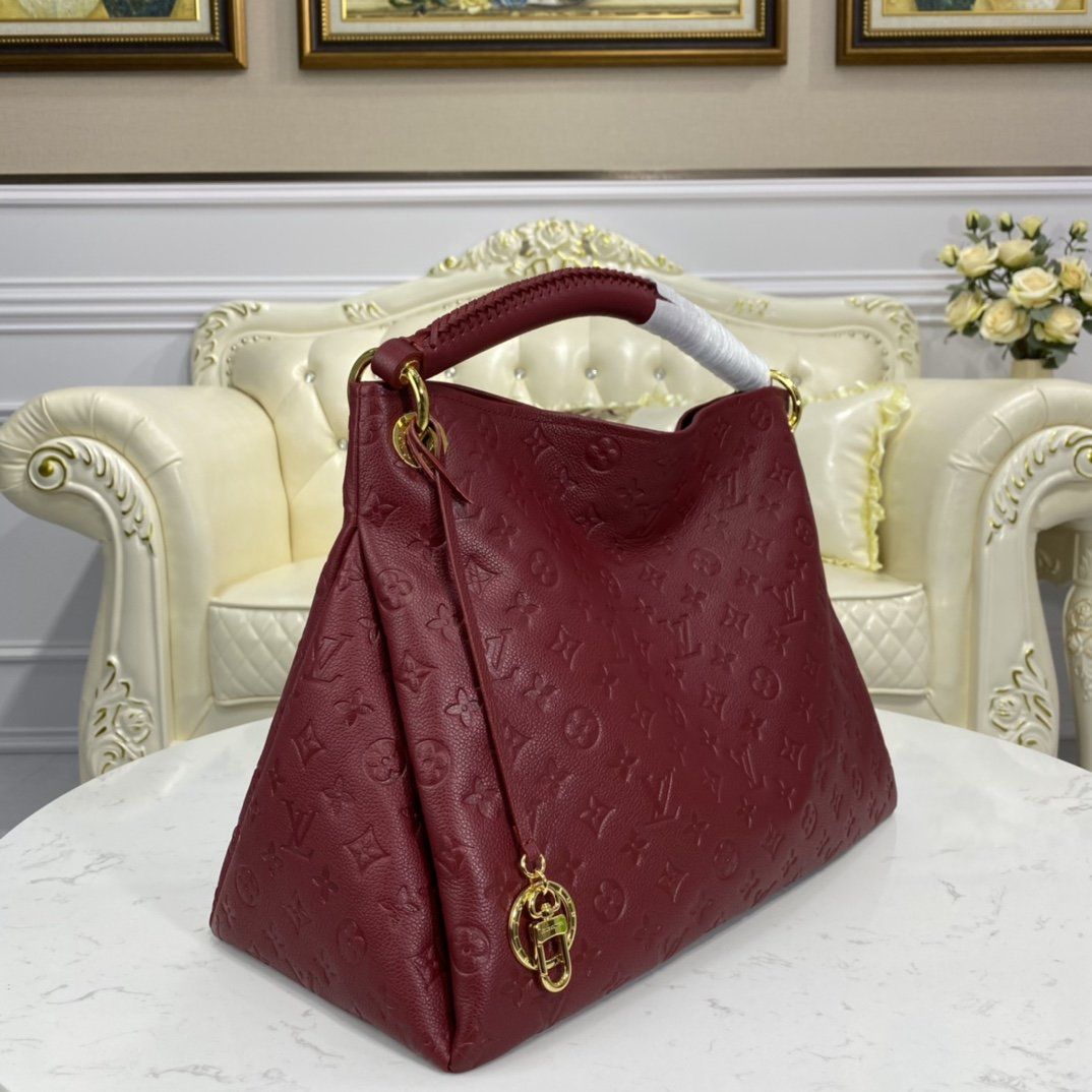 #m43257 l**is V*t*n monogram empreinte artsy mm-burgundy
