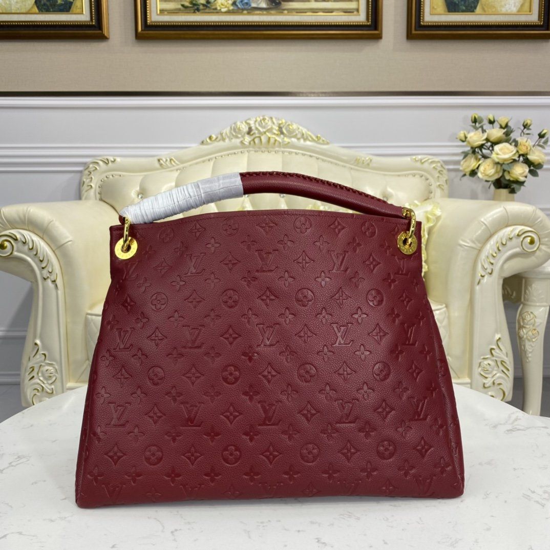 #m43257 l**is V*t*n monogram empreinte artsy mm-burgundy