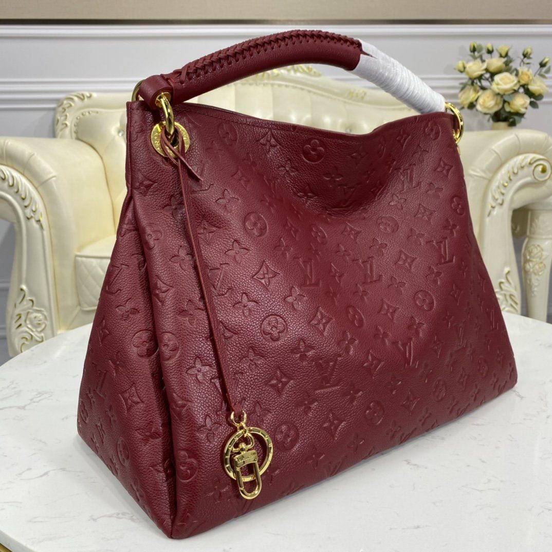 #m43257 l**is V*t*n monogram empreinte artsy mm-burgundy
