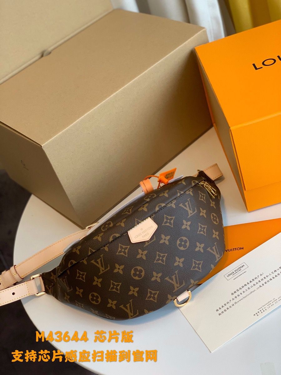 #m43644 l**is V*t*n premium monogram canvas bumbag