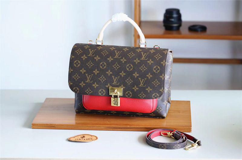 #m44286 l**is V*t*n 2019 monogram marignan messenger- coquelicot