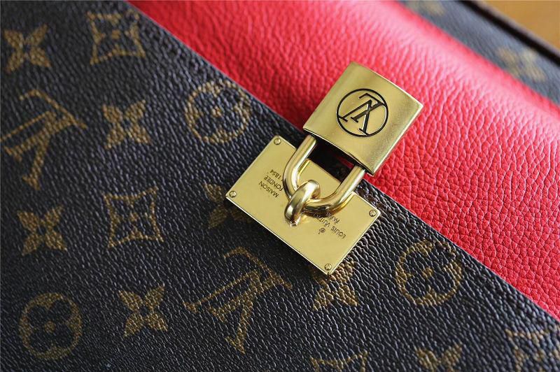 #m44286 l**is V*t*n 2019 monogram marignan messenger- coquelicot