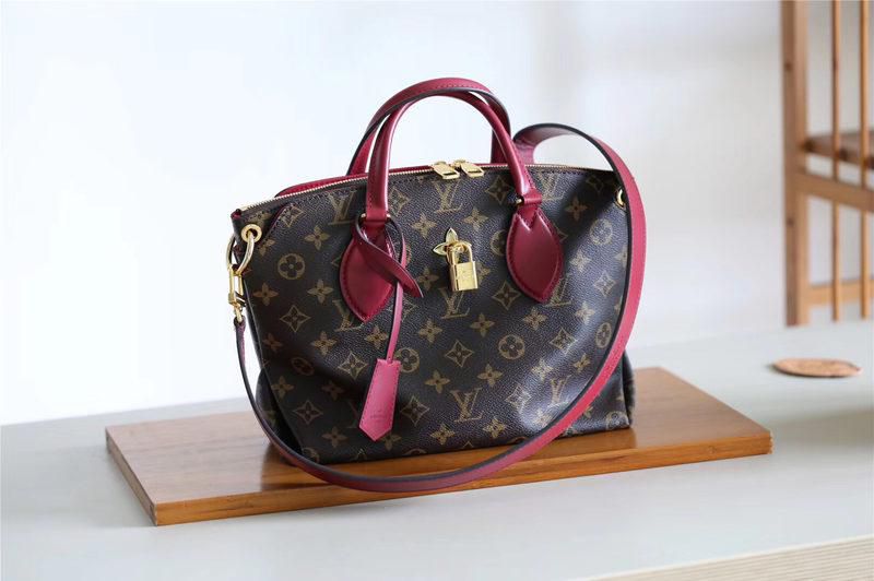 #m44350 l**is V*t*n 2019 monogram canvas flower zipped tote pm