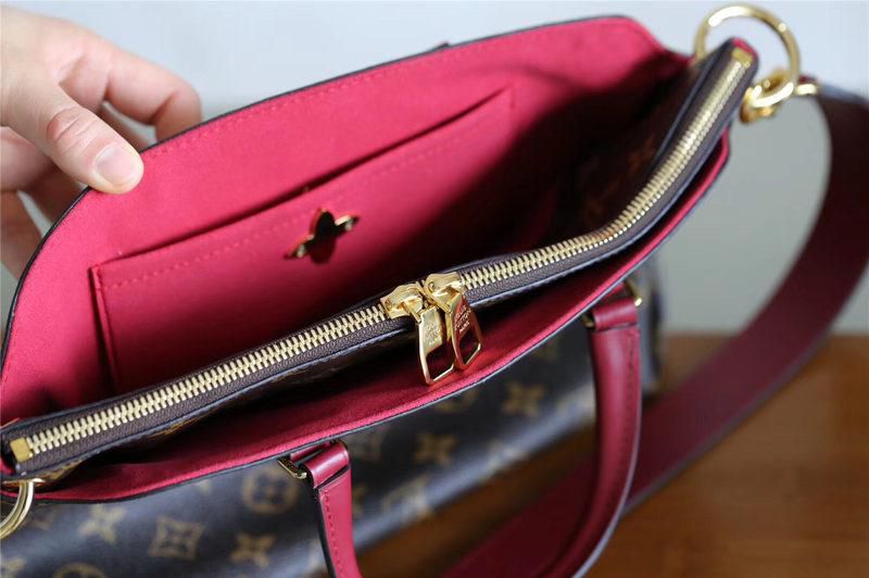 #m44350 l**is V*t*n 2019 monogram canvas flower zipped tote pm