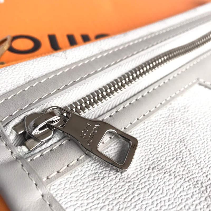 #m44640 l**is V*t*n ocher monogram denim flat messenger bag