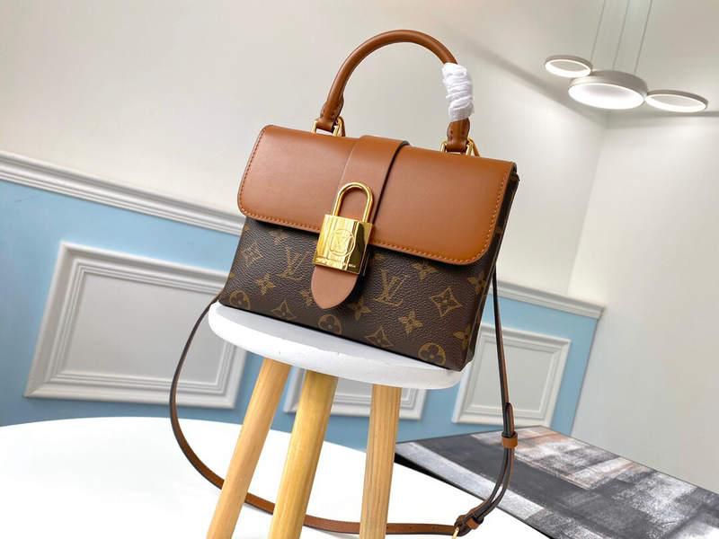 #m44654 l**is V*t*n monogram canvas locky bb-caramel