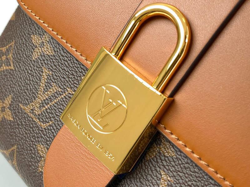 #m44654 l**is V*t*n monogram canvas locky bb-caramel