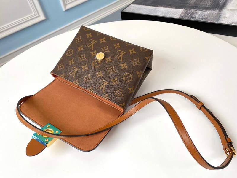 #m44654 l**is V*t*n monogram canvas locky bb-caramel