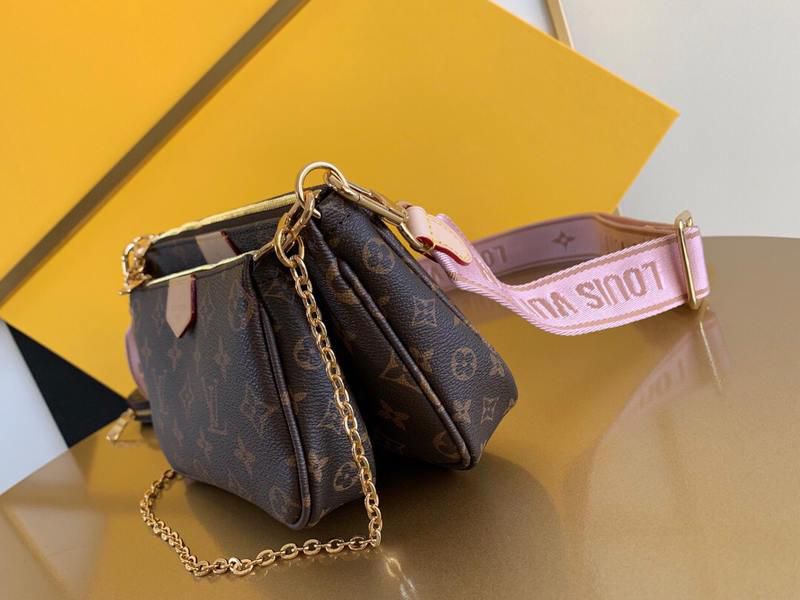 #m44840 l**is V*t*n 2019 monogram canvas multi pochette accessoires-rose clair
