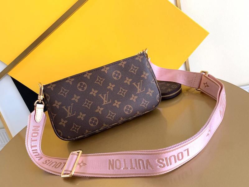 #m44840 l**is V*t*n 2019 monogram canvas multi pochette accessoires-rose clair