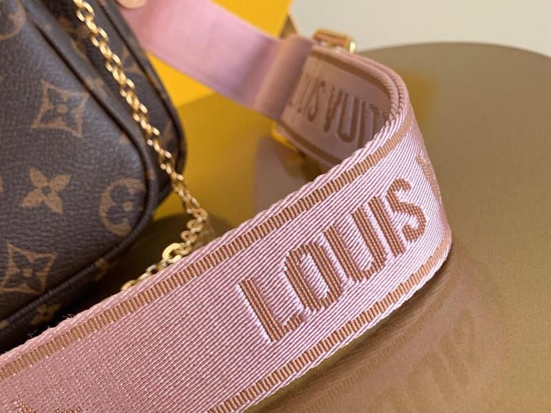 #m44840 l**is V*t*n 2019 monogram canvas multi pochette accessoires-rose clair