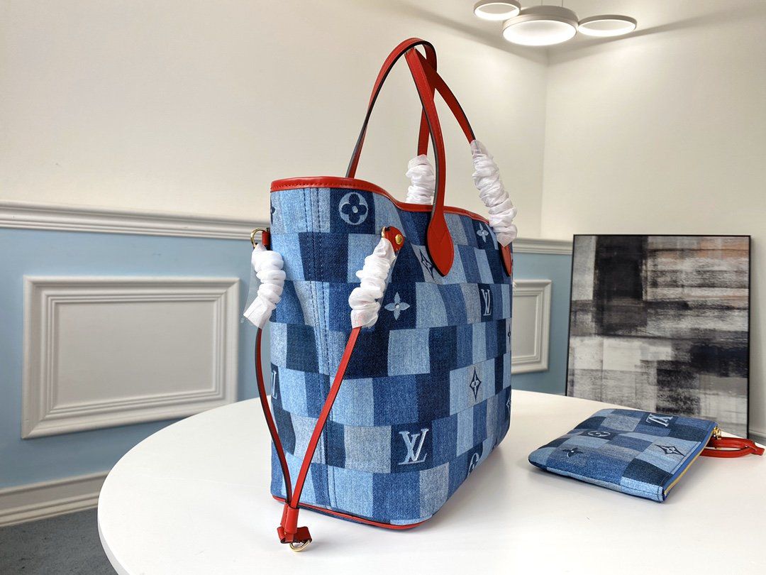 #m44981 l**is V*t*n 2020 monogram denim neverfull mm
