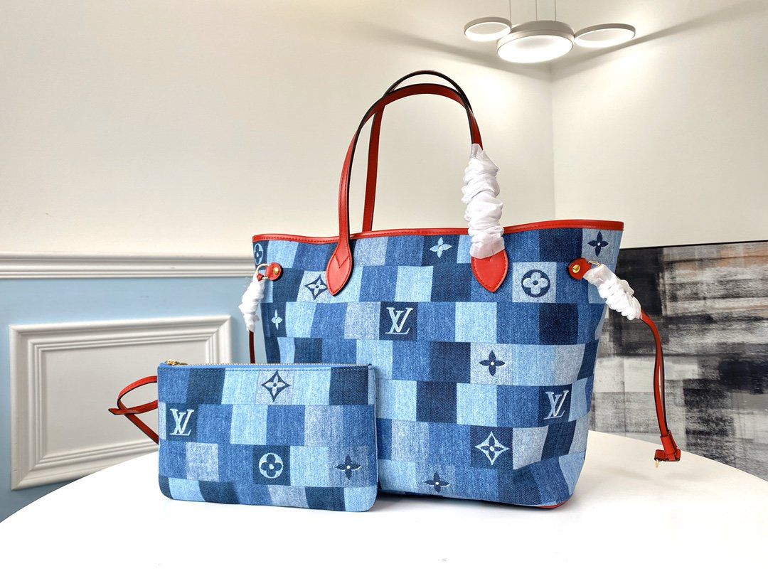 #m44981 l**is V*t*n 2020 monogram denim neverfull mm
