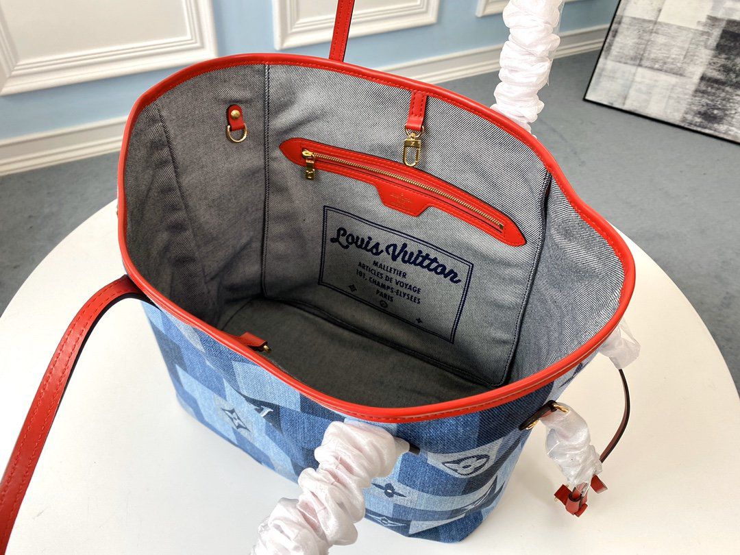 #m44981 l**is V*t*n 2020 monogram denim neverfull mm