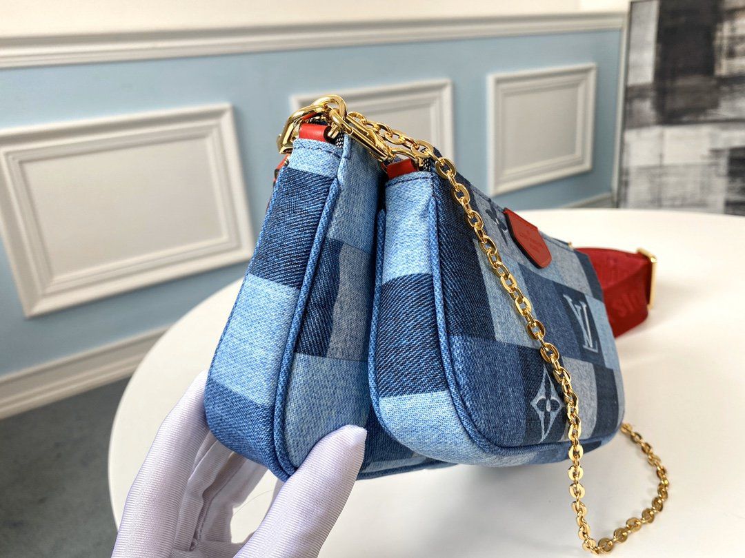 #m44990 l**is V*t*n 2020 monogram denim multi pochette accessoires