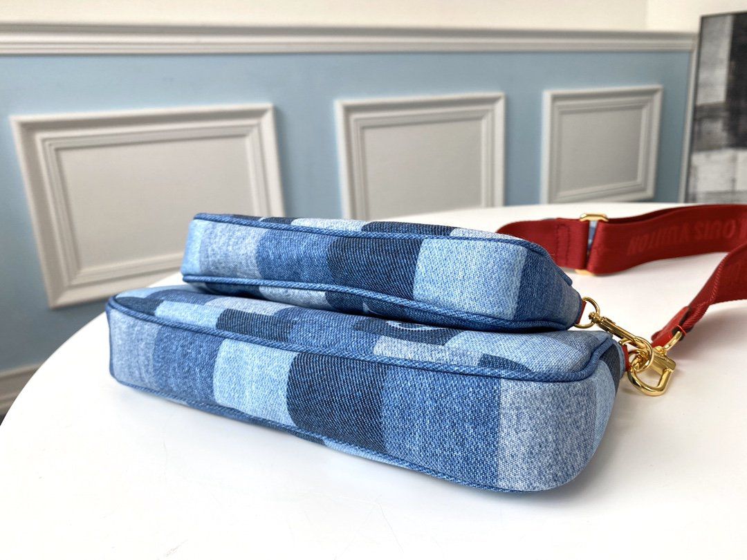 #m44990 l**is V*t*n 2020 monogram denim multi pochette accessoires