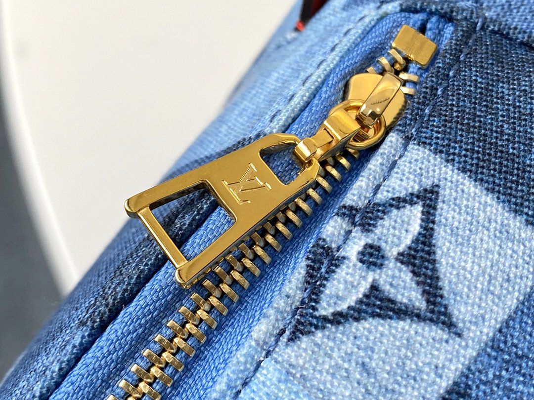 #m45043 l**is V*t*n 2020 monogram denim palm springs mini backpack