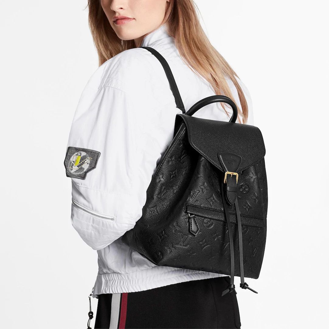 #m45205 l**is V*t*n 2020 monogram empreinte montsouris backpack-black